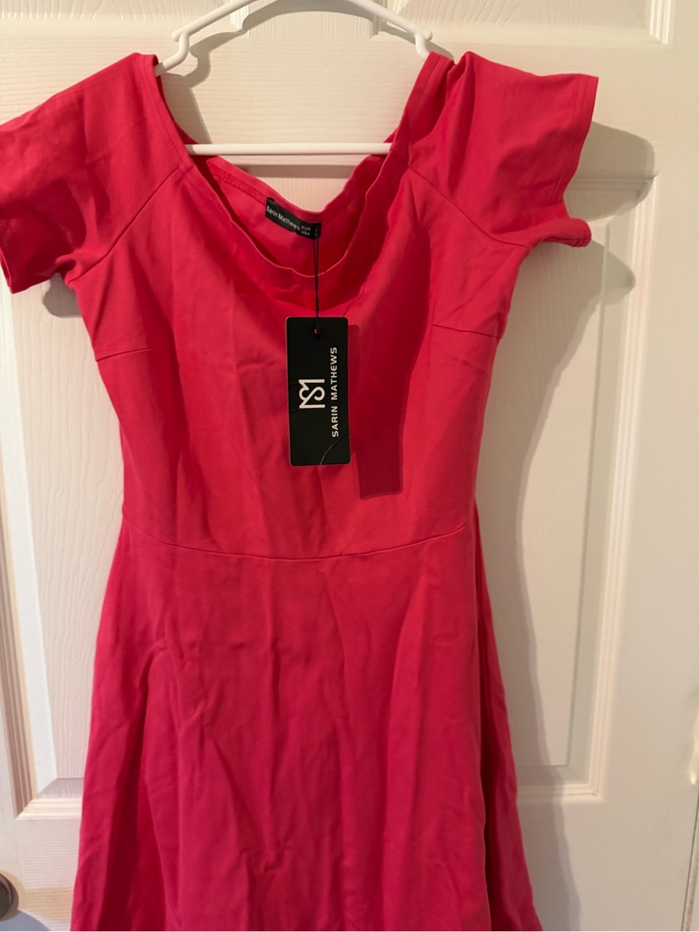 Sarin Matthews Hot Pink Maxi Dress